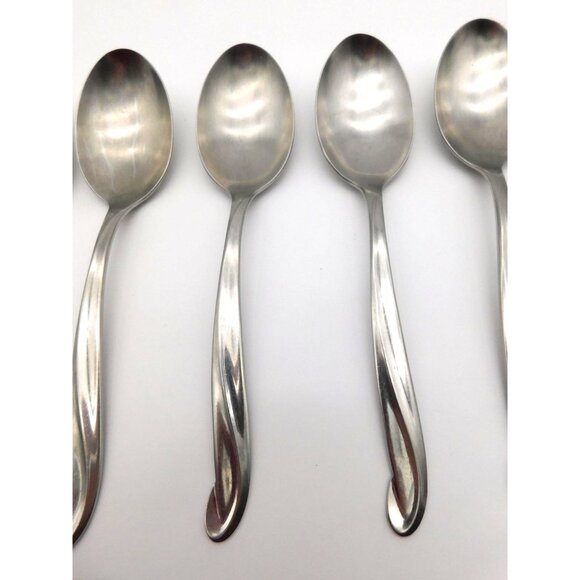 International Stainless USA 5 Serving Spoons Butter Spreader Space Pattern - Picture 3 of 8